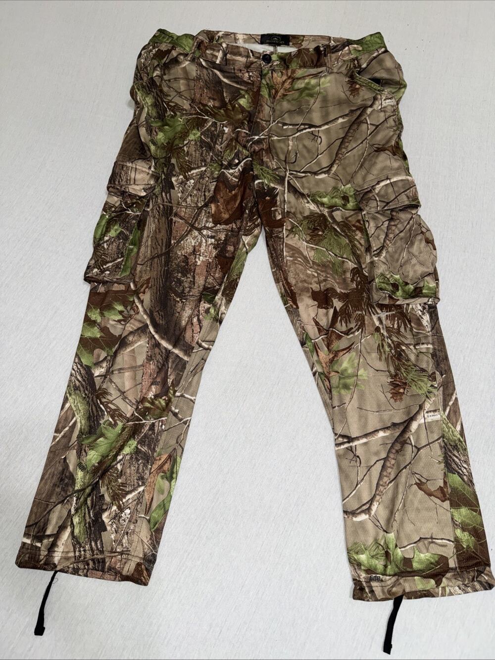 RedHead Bass Pro Shop Pants Sz Lg Camo Realtree Advantage Hunting Outdoor EUC